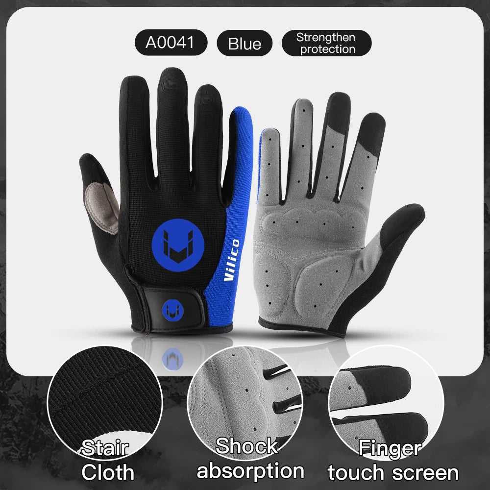 Cycling Anti-slip Half Finger Gloves MTB Bike Bicycle Gloves Pad Men Women Breathable Anti-shock Sports Gloves