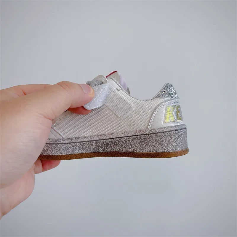 Boys Spring Autumn Soft Soled Comfortable Sports Children Casual Shoes Korean Version Fashion Retro Girls Star Board Shoes