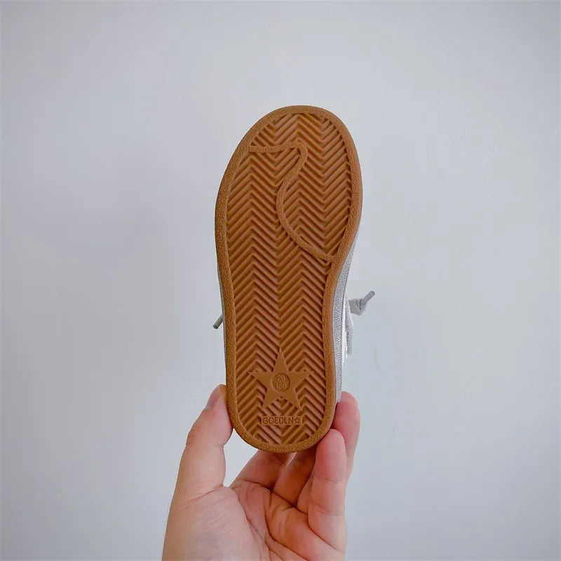 Boys Spring Autumn Soft Soled Comfortable Sports Children Casual Shoes Korean Version Fashion Retro Girls Star Board Shoes