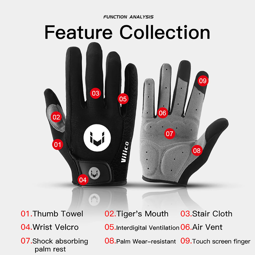 Cycling Anti-slip Half Finger Gloves MTB Bike Bicycle Gloves Pad Men Women Breathable Anti-shock Sports Gloves