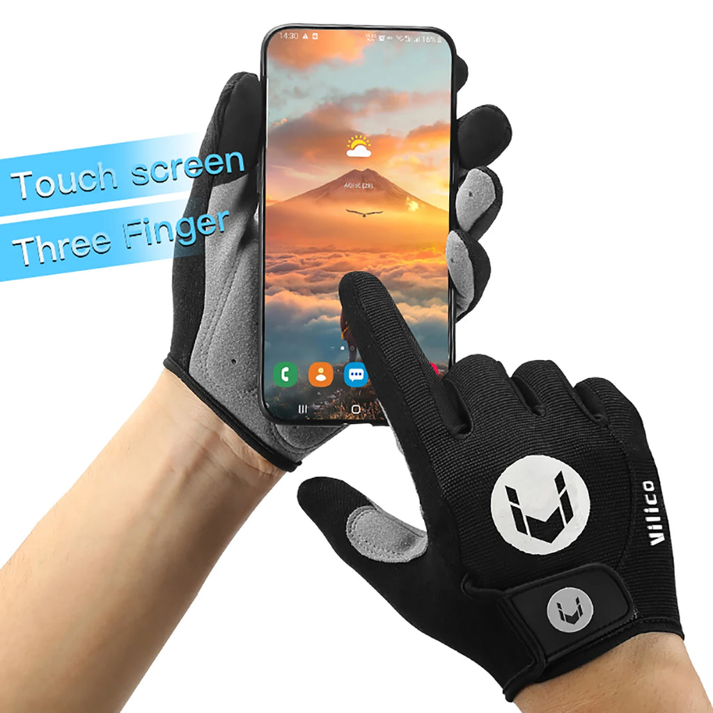 Cycling Anti-slip Half Finger Gloves MTB Bike Bicycle Gloves Pad Men Women Breathable Anti-shock Sports Gloves