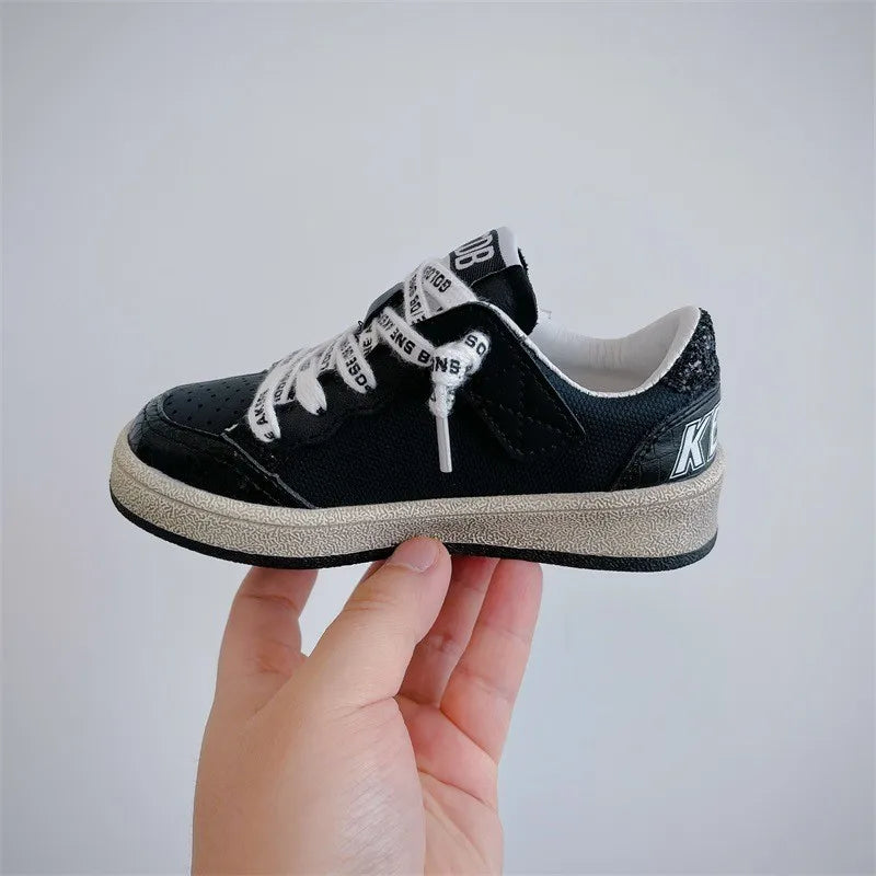 Boys Spring Autumn Soft Soled Comfortable Sports Children Casual Shoes Korean Version Fashion Retro Girls Star Board Shoes