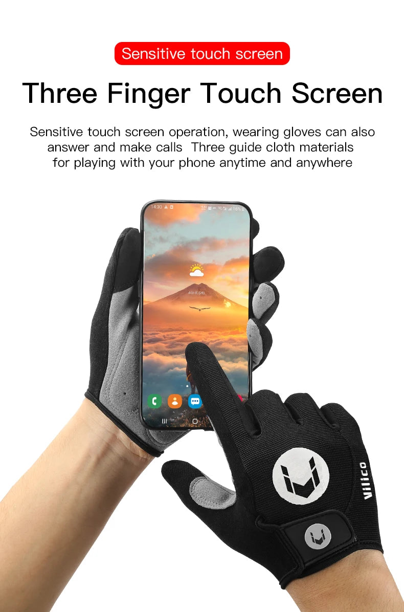 Cycling Anti-slip Half Finger Gloves MTB Bike Bicycle Gloves Pad Men Women Breathable Anti-shock Sports Gloves