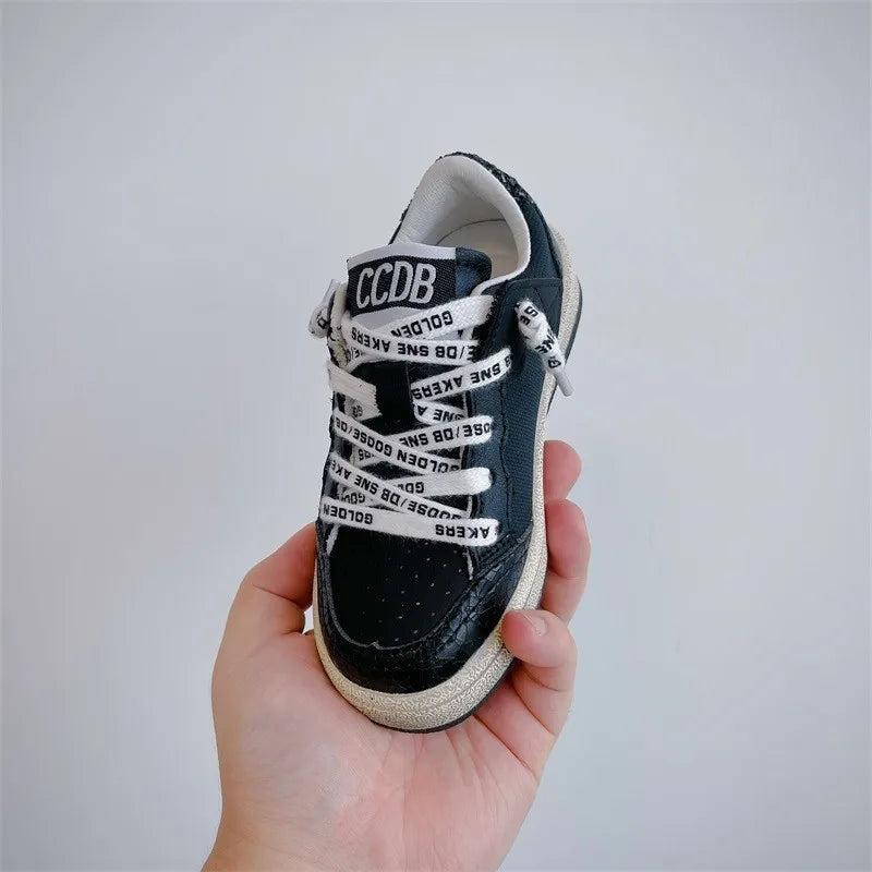 Boys Spring Autumn Soft Soled Comfortable Sports Children Casual Shoes Korean Version Fashion Retro Girls Star Board Shoes