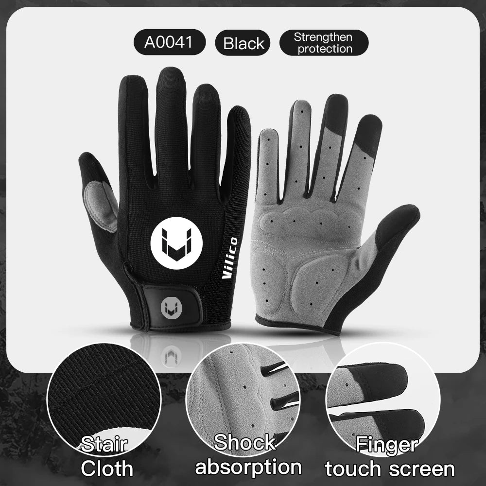 Cycling Anti-slip Half Finger Gloves MTB Bike Bicycle Gloves Pad Men Women Breathable Anti-shock Sports Gloves