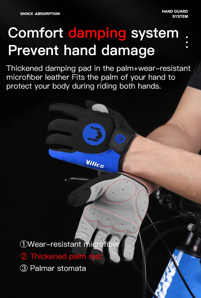 Cycling Anti-slip Half Finger Gloves MTB Bike Bicycle Gloves Pad Men Women Breathable Anti-shock Sports Gloves