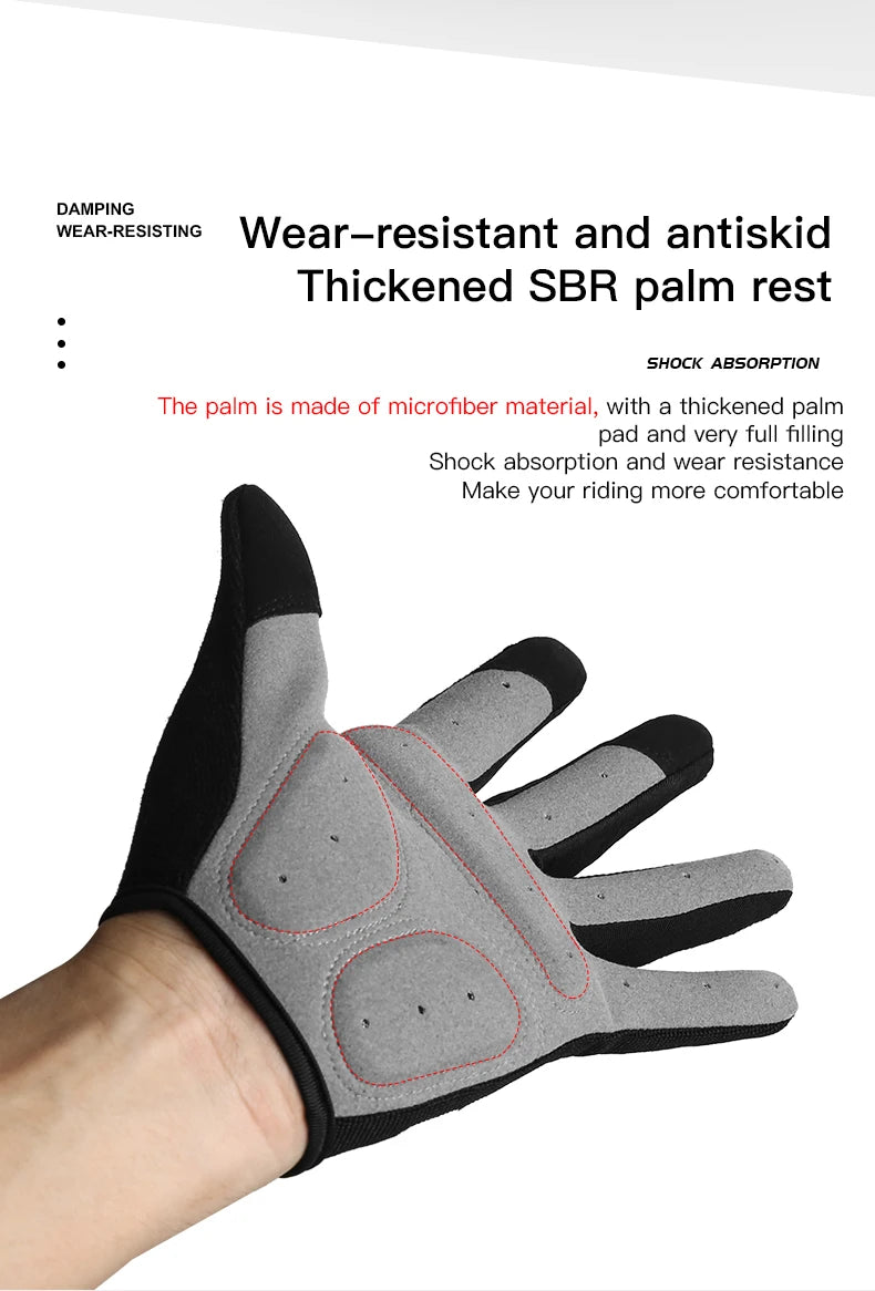 Cycling Anti-slip Half Finger Gloves MTB Bike Bicycle Gloves Pad Men Women Breathable Anti-shock Sports Gloves