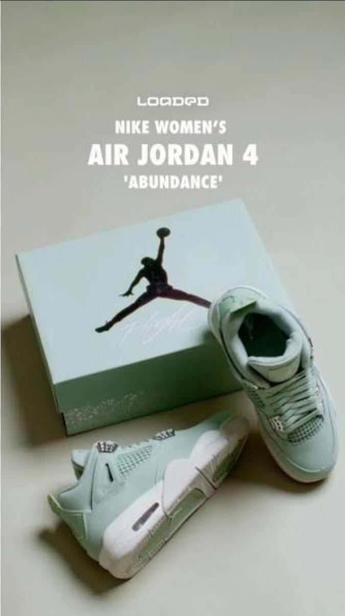 Women's Air Jordan 4 Retro "Seafoam" (11-W)