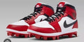 Nike Air Jordan 1 Retro Low MCS Baseball Cleats - Chicago Red/White/Black - Men’s Size 14
